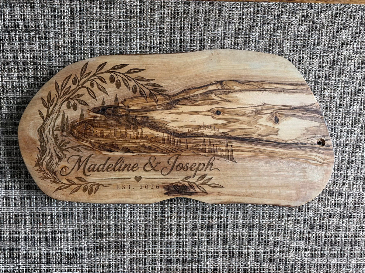 Personalized Olive Wood Board