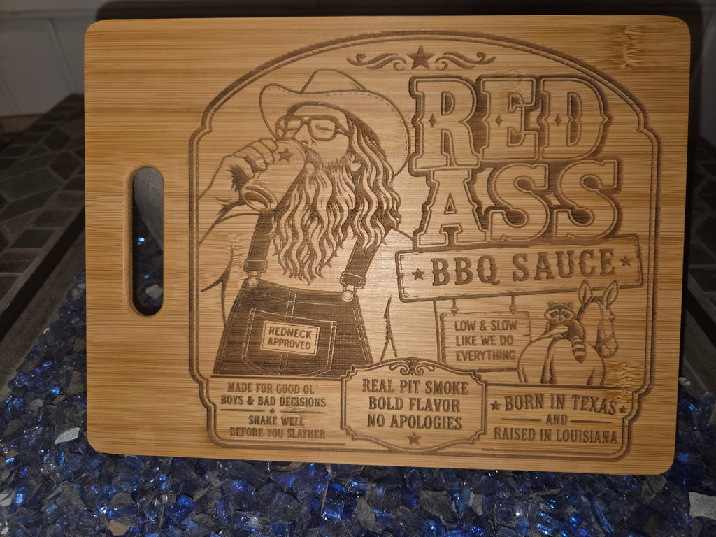 Personalized Military Engraved Bamboo Cutting Board