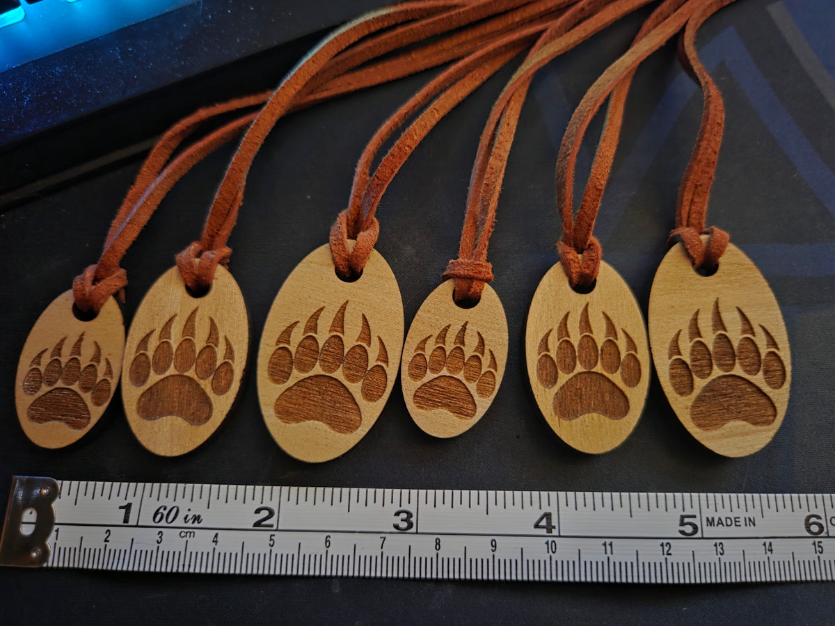 Personalized Engraved Wood Pendant