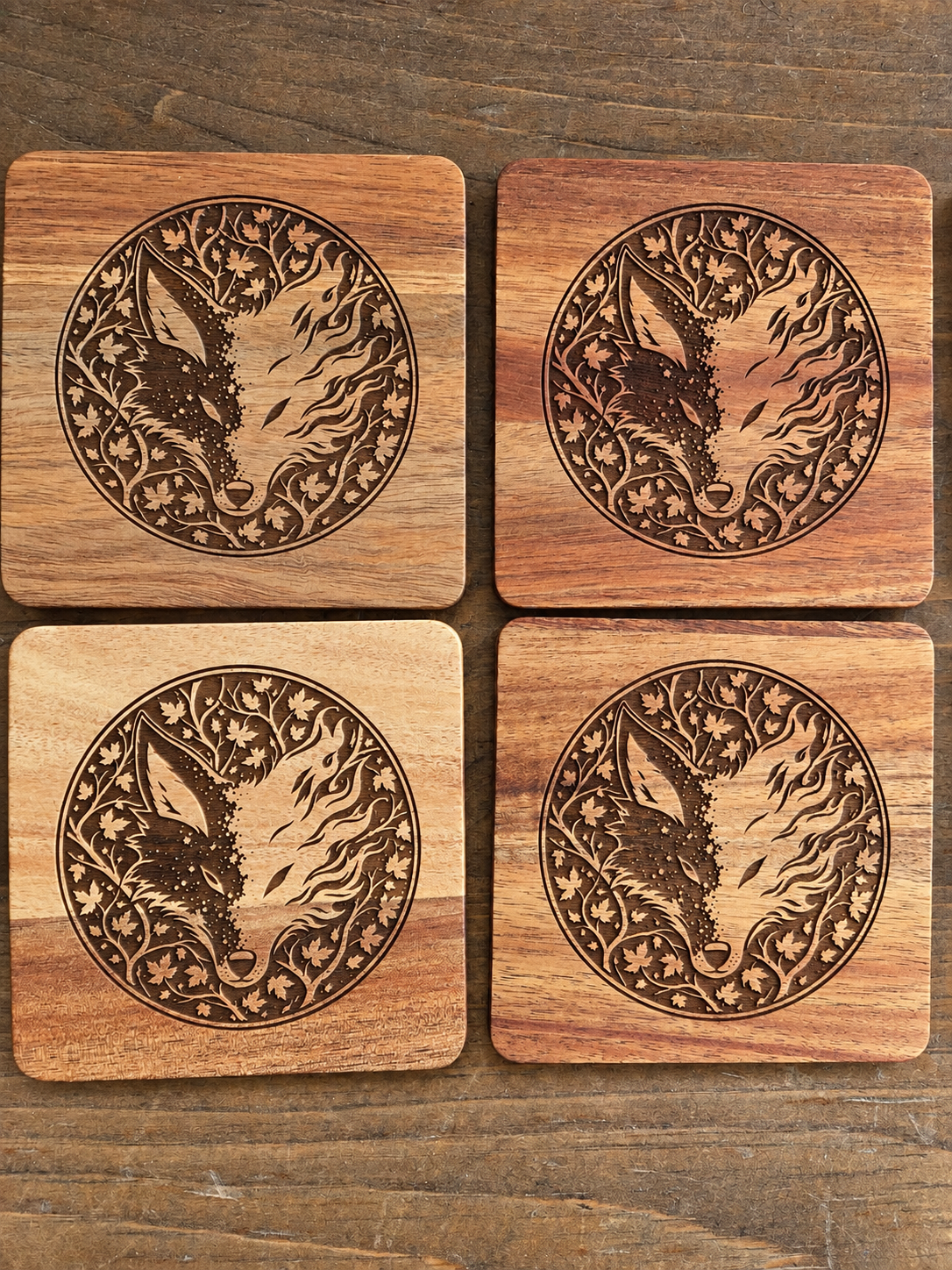 Fox & Ember Engraved Coasters