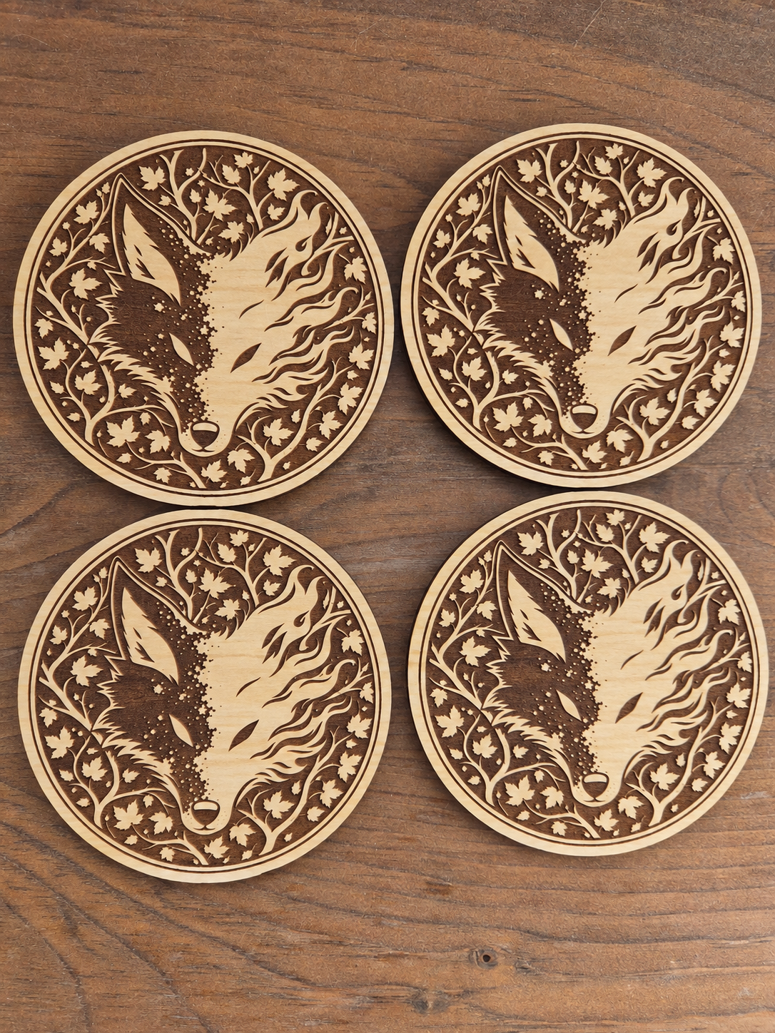 Fox & Ember Engraved Coasters